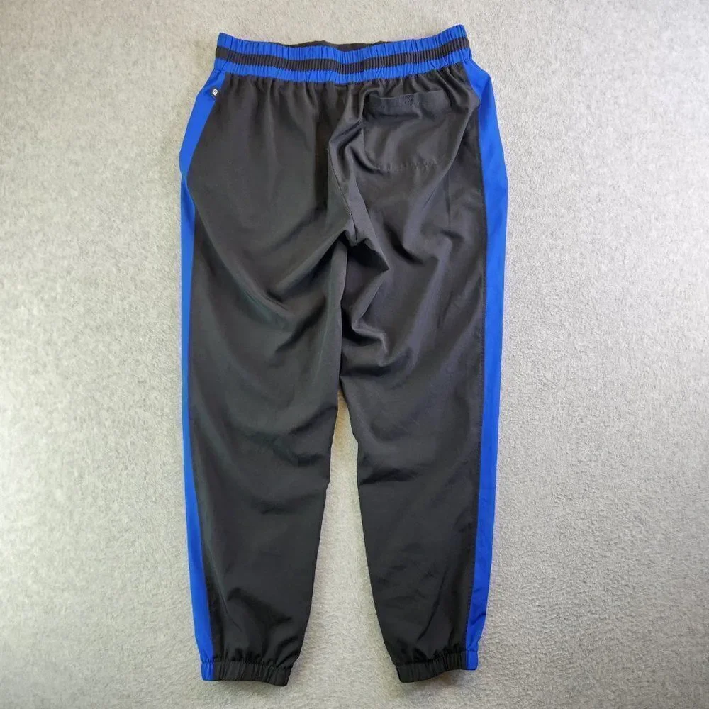 Fabletics Joggers Womens M Black Blue Windsor Zip Pockets Wicking Stretch Ankle - Picture 15 of 16